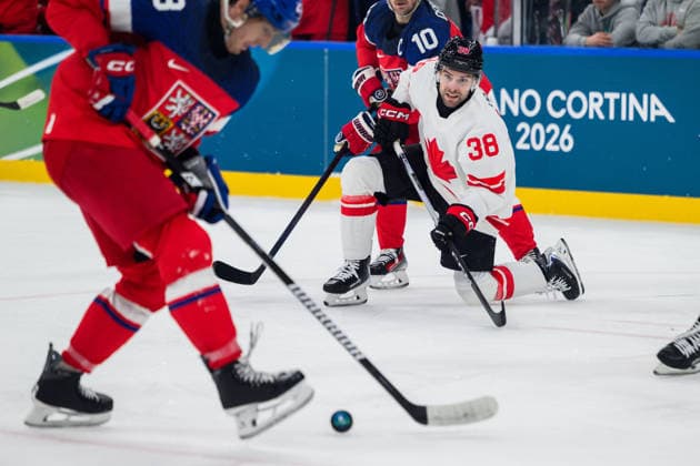 260212 Brandon Hagel of Canada in the men s Ice hockey, Eishockey game between Czech Republic and Canada during day 6 of the 2026 Winter Olympics on February 12, 2026 in Milan. Photo: Carl Sandin BILDBYRAN kod CS CS0874 ishockey ice hockey Olympic Games, Olympische Spiele, Olympia, OS olympics winter olympics os ol olympiska spel vinter-os olympiske leker milano cortina 2026 milan cortina 2026 milano cortina 2026 olympic games milano cortina 2026 winter olympic games milano cortina-os milano cortina-ol vinter-ol 6 bbeng tjeckien czech republic kanada canada *** 260212 Brandon Hagel of Canada in the men s ice hockey game between Czech Republic and Canada during day 6 of the 2026 Winter Olympics on February 12, 2026 in Milan Photo Carl Sandin BILDBYRAN kod CS CS0874 ishockey ice hockey olympic games olympics winter olympics os ol olympiska spel vinter os olympiske leker milano cortina 2026 milan cortina 2026 milano cortina 2026 olympic games milano cortina 2026 winter olympic games milano cortina os milano cortina ol vinter ol 6 bbeng tjeckien czech republic kanada canada  Copyright: CARLxSANDIN BB260212CS093