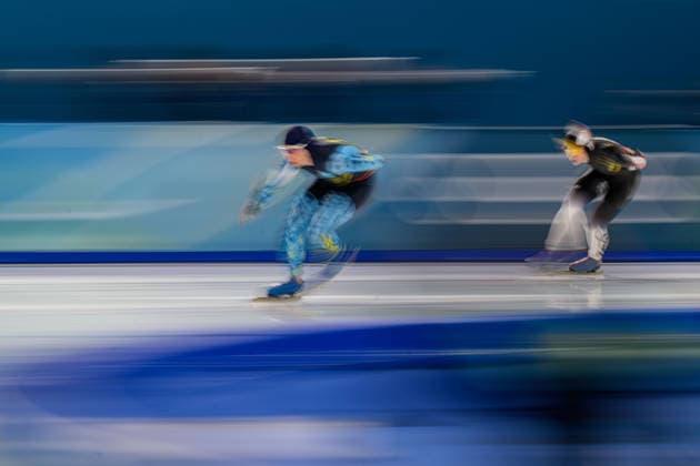 260212 Nadezhda Morozova of Kazakhstan and Maira Jasch of Germany compete in women s 5000 meter Speed skating, Eisschnelllauf during day 6 of the 2026 Winter Olympics on February 12, 2026 in Milan. Photo: Emma Wallskog BILDBYRAN kod EW EW0631 skridskor speed skating Olympic Games, Olympische Spiele, Olympia, OS olympics winter olympics os ol olympiska spel vinter-os olympiske leker milano cortina 2026 milan cortina 2026 milano cortina 2026 olympic games milano cortina 2026 winter olympic games milano cortina-os milano cortina-ol vinter-ol 6 bbeng dam *** 260212 Nadezhda Morozova of Kazakhstan and Maira Jasch of Germany compete in women s 5000 meter speed skating during day 6 of the 2026 Winter Olympics on February 12, 2026 in Milan Photo Emma Wallskog BILDBYRAN code EW EW0631 skates speed skating olympic games olympics winter olympics os ol olympic games winter os olympic games milano cortina 2026 milan cortina 2026 milano cortina 2026 olympic games milano cortina 2026 winter olympic games milano cortina os milano cortina ol winter ol 6 bbeng dam  Copyright: EMMAxWALLSKOG BB260212EW079