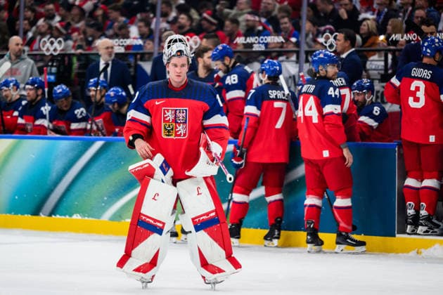 260212 Goaltender Lukas Dostal of Czech Replublic in the men s Ice hockey, Eishockey game between Czech Republic and Canada during day 6 of the 2026 Winter Olympics on February 12, 2026 in Milan. Photo: Carl Sandin BILDBYRAN kod CS CS0874 ishockey ice hockey Olympic Games, Olympische Spiele, Olympia, OS olympics winter olympics os ol olympiska spel vinter-os olympiske leker milano cortina 2026 milan cortina 2026 milano cortina 2026 olympic games milano cortina 2026 winter olympic games milano cortina-os milano cortina-ol vinter-ol 6 bbeng tjeckien czech republic kanada canada *** 260212 Goaltender Lukas Dostal of Czech Replublic in the men s ice hockey game between Czech Republic and Canada during day 6 of the 2026 Winter Olympics on February 12, 2026 in Milan Photo Carl Sandin BILDBYRAN kod CS CS0874 ishockey ice hockey olympic games olympics winter olympics os ol olympiska spel vinter os olympiske leker milano cortina 2026 milan cortina 2026 milano cortina 2026 olympic games milano cortina 2026 winter olympic games milano cortina os milano cortina ol vinter ol 6 bbeng tjeckien czech republic kanada canada  Copyright: CARLxSANDIN BB260212CS094