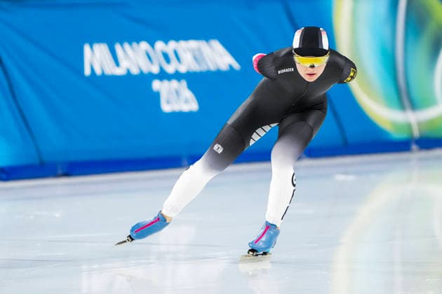2026-02-12 - Milano Cortina 2026 Winter Olympics 5000m Women MILAN, ITALY - FEBRUARY 12: Maira Jasch of Germany during the 5000m Women of the Milano Cortina 2026 Winter Olympics at the Milano Speed skating, Eisschnelllauf Arena on February 12, 2026 in Milan, Italy Milan Milano Speed Skating Arena Italy Content not available for redistribution in The Netherlands directly or indirectly through any third parties. Copyright: xAndrexWeeningx