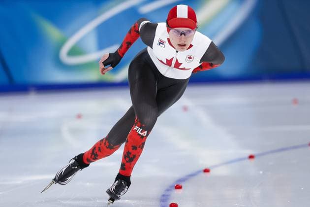 MILAN , 12-02-2026 , Milano Speed skating, Eisschnelllauf Stadium , Olympic Winter games, Winterspiele,Spiele, Summer games 2026 - Speed Skating 5000m ladies, Picture shows Laura Hall Olympic Winter Games 2026 - Speed Skating 5000m ladies  x201526373x Copyright: