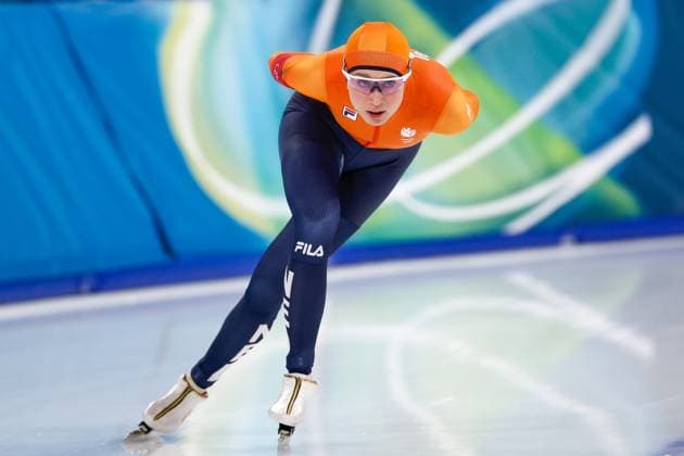 MILAN , 12-02-2026 , Milano Speed skating, Eisschnelllauf Stadium , Olympic Winter games, Winterspiele,Spiele, Summer games 2026 - Speed Skating 5000m ladies, Picture shows Merel Conijn Olympic Winter Games 2026 - Speed Skating 5000m ladies  x201526796x Copyright: