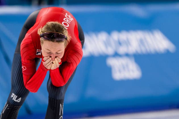 260212 Ragne Wiklund of Norway reacts in women s 5000 meter Speed skating, Eisschnelllauf during day 6 of the 2026 Winter Olympics on February 12, 2026 in Milan. Photo: Emma Wallskog BILDBYRAN kod EW EW0631 skridskor speed skating Olympic Games, Olympische Spiele, Olympia, OS olympics winter olympics os ol olympiska spel vinter-os olympiske leker milano cortina 2026 milan cortina 2026 milano cortina 2026 olympic games milano cortina 2026 winter olympic games milano cortina-os milano cortina-ol vinter-ol 6 bbeng dam Norway norge depp *** 260212 Ragne Wiklund of Norway reacts in women s 5000 meter speed skating during day 6 of the 2026 Winter Olympics on February 12, 2026 in Milan Photo Emma Wallskog BILDBYRAN code EW EW0631 skates speed skating olympic games olympics winter olympics os ol olympiska spel vinter os olympiske leker milano cortina 2026 milan cortina 2026 milano cortina 2026 olympic games milano cortina 2026 winter olympic games milano cortina os milano cortina ol vinter ol 6 bbeng dam Norway norge depp  Copyright: EMMAxWALLSKOG BB260212EW094