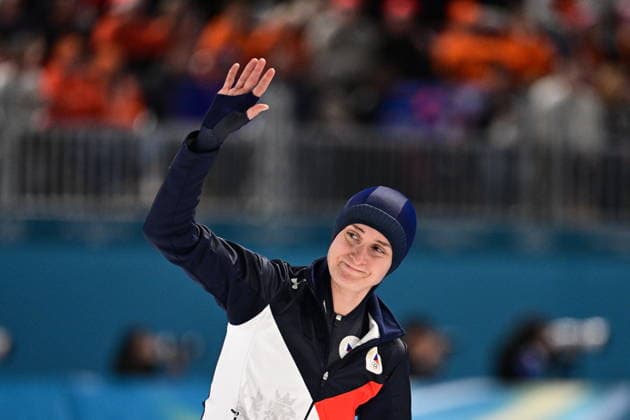 XXV Winter Olympic Games, Olympische Spiele, Olympia, OS Speed skating, Eisschnelllauf - women, 5000m in Milan, Italy, February 9, 2026. Czech Martina Sablikova greets fans. (CTKxPhoto MichalxKamaryt) CTKPhotoP2026021209181  CTKPhotoP2026021209181