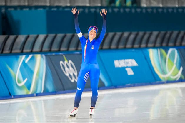 2026-02-12 - Milano Cortina 2026 Winter Olympics 5000m Women MILAN, ITALY - FEBRUARY 12: Francesca Lollobrigida of Italy during the 5000m Women of the Milano Cortina 2026 Winter Olympics at the Milano Speed skating, Eisschnelllauf Arena on February 12, 2026 in Milan, Italy Milan Milano Speed Skating Arena Italy Content not available for redistribution in The Netherlands directly or indirectly through any third parties. Copyright: xAndrexWeeningx
