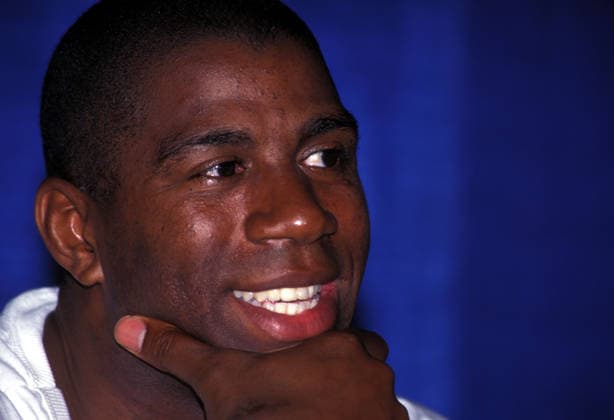 Basketball player EARVIN MAGIC JOHNSON announces his retirement. Los Angeles California USA Copyright: xJonathanxAlcornx