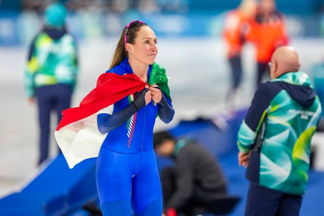 2026-02-12 - Milano Cortina 2026 Winter Olympics 5000m Women MILAN, ITALY - FEBRUARY 12: Francesca Lollobrigida of Italy during the 5000m Women of the Milano Cortina 2026 Winter Olympics at the Milano Speed skating, Eisschnelllauf Arena on February 12, 2026 in Milan, Italy Milan Milano Speed Skating Arena Italy Content not available for redistribution in The Netherlands directly or indirectly through any third parties. Copyright: xAndrexWeeningx