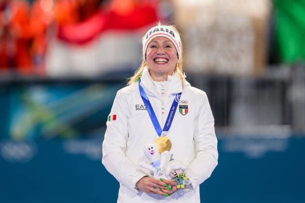 260212 Gold medalist Francesca Lollobrigida of Italy on the podium after the women s 5000 meter Speed skating, Eisschnelllauf during day 6 of the 2026 Winter Olympics on February 12, 2026 in Milan. Photo: Emma Wallskog BILDBYRAN kod EW EW0631 skridskor speed skating Olympic Games, Olympische Spiele, Olympia, OS olympics winter olympics os ol olympiska spel vinter-os olympiske leker milano cortina 2026 milan cortina 2026 milano cortina 2026 olympic games milano cortina 2026 winter olympic games milano cortina-os milano cortina-ol vinter-ol 6 bbeng dam medal medalj Gold guld *** 260212 Gold medalist Francesca Lollobrigida of Italy on the podium after the women s 5000 meter speed skating during day 6 of the 2026 Winter Olympics on February 12, 2026 in Milan Photo Emma Wallskog BILDBYRAN code EW EW0631 skates speed skating olympic games olympics winter olympics os ol olympic games winter os olympic games milano cortina 2026 milan cortina 2026 milano cortina 2026 olympic games milano cortina 2026 winter olympic games milano cortina os milano cortina ol winter ol 6 bbeng dam medal medal Gold  Copyright: EMMAxWALLSKOG BB260212EW115