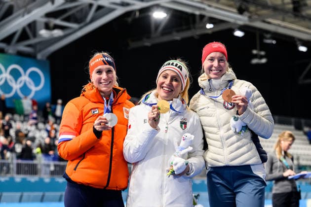 260212 Silver medalist Merel Conijn of Netherlands, gold medalist Francesca Lollobrigida of Italy and bronze medalist Ragne Wiklund of Norway on the podium after the women s 5000 meter Speed skating, Eisschnelllauf during day 6 of the 2026 Winter Olympics on February 12, 2026 in Milan. Photo: Emma Wallskog BILDBYRAN kod EW EW0631 skridskor speed skating Olympic Games, Olympische Spiele, Olympia, OS olympics winter olympics os ol olympiska spel vinter-os olympiske leker milano cortina 2026 milan cortina 2026 milano cortina 2026 olympic games milano cortina 2026 winter olympic games milano cortina-os milano cortina-ol vinter-ol 6 bbeng dam medal medalj Gold guld Bronze brons Norway norge *** 260212 Silver medalist Merel Conijn of Netherlands, gold medalist Francesca Lollobrigida of Italy and bronze medalist Ragne Wiklund of Norway on the podium after the women s 5000 meter speed skating during day 6 of the 2026 Winter Olympics on February 12, 2026 in Milan Photo Emma Wallskog BILDBYRAN code EW EW0631 skates speed skating olympic games olympics winter olympics os ol olympic games winter os olympic games milano cortina 2026 milan cortina 2026 milano cortina 2026 olympic games milano cortina 2026 winter olympic games milano cortina os milano cortina ol winter ol 6 bbeng dam medal medal Gold gold Bronze bronze Norway norge  Copyright: EMMAxWALLSKOG BB260212EW120