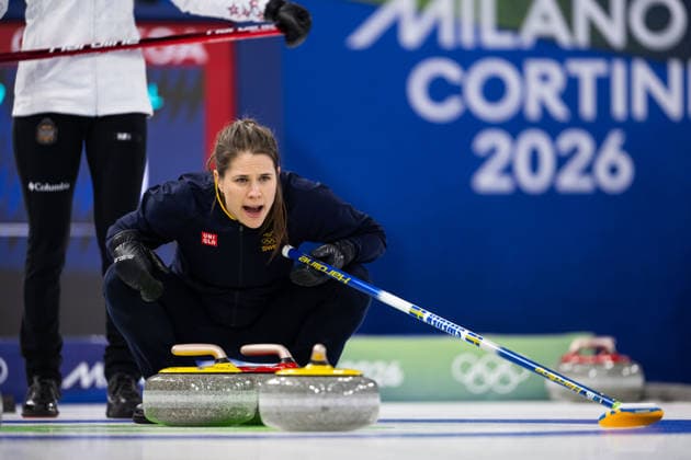 260212 Anna Hasselborg of Sweden compete in a women s round robin curling match between United States of America and Sweden during day 6 of the 2026 Winter Olympics on February 12, 2026 in Cortina. Photo: Joel Marklund BILDBYRAN kod JM JE0118 bbeng curling Olympic Games, Olympische Spiele, Olympia, OS olympics winter olympics os ol olympiska spel vinter-os olympiske leker milano cortina 2026 milan cortina 2026 milano cortina 2026 olympic games milano cortina 2026 winter olympic games milano cortina-os milano cortina-ol vinter-ol dam sverige *** 260212 Anna Hasselborg of Sweden compete in a women s round robin curling match between United States of America and Sweden during day 6 of the 2026 Winter Olympics on February 12, 2026 in Cortina Photo Joel Marklund BILDBYRAN kod JM JE0118 bbeng curling olympic games olympics winter olympics os ol olympiska spel vinter os olympiske leker milano cortina 2026 milan cortina 2026 milano cortina 2026 olympic games milano cortina 2026 winter olympic games milano cortina os milano cortina ol vinter ol dam sverige  Copyright: JOELxMARKLUND BB260212JM181