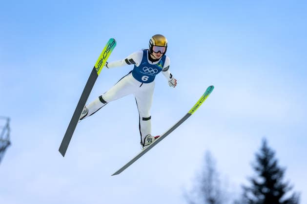 OLYMPICS - Winter Olympic Games, Olympische Spiele, Olympia, OS Milano Cortina 2026 PREDAZZO,ITALY,12.FEB.26 - OLYMPICS, NORDIC SKIING, Ski jumping, Skispringen, Ski, nordisch - Winter Olympic Games Milano Cortina 2026, large hill, women, training. Image shows Lisa Hirner (AUT).  GEPAxpictures xMatthiasxTrinkl