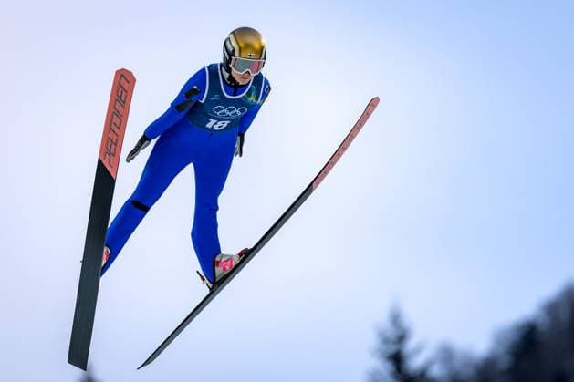 OLYMPICS - Winter Olympic Games, Olympische Spiele, Olympia, OS Milano Cortina 2026 PREDAZZO,ITALY,12.FEB.26 - OLYMPICS, NORDIC SKIING, Ski jumping, Skispringen, Ski, nordisch - Winter Olympic Games Milano Cortina 2026, large hill, women, training. Image shows Heta Hirvonen (FIN).  GEPAxpictures xMatthiasxTrinkl