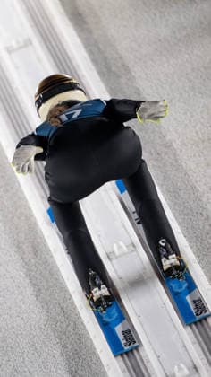 OLYMPICS - Winter Olympic Games, Olympische Spiele, Olympia, OS Milano Cortina 2026 PREDAZZO,ITALY,12.FEB.26 - OLYMPICS, NORDIC SKIING, Ski jumping, Skispringen, Ski, nordisch - Winter Olympic Games Milano Cortina 2026, large hill, women, training. Image shows Nicole Maurer (CAN).  GEPAxpictures xOliverxLerch