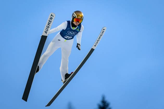 OLYMPICS - Winter Olympic Games, Olympische Spiele, Olympia, OS Milano Cortina 2026 PREDAZZO,ITALY,12.FEB.26 - OLYMPICS, NORDIC SKIING, Ski jumping, Skispringen, Ski, nordisch - Winter Olympic Games Milano Cortina 2026, large hill, women, training. Image shows Anna Twardosz (POL).  GEPAxpictures xMatthiasxTrinkl
