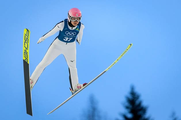 OLYMPICS - Winter Olympic Games, Olympische Spiele, Olympia, OS Milano Cortina 2026 PREDAZZO,ITALY,12.FEB.26 - OLYMPICS, NORDIC SKIING, Ski jumping, Skispringen, Ski, nordisch - Winter Olympic Games Milano Cortina 2026, large hill, women, training. Image shows Yuka Seto (JPN).  GEPAxpictures xMatthiasxTrinkl