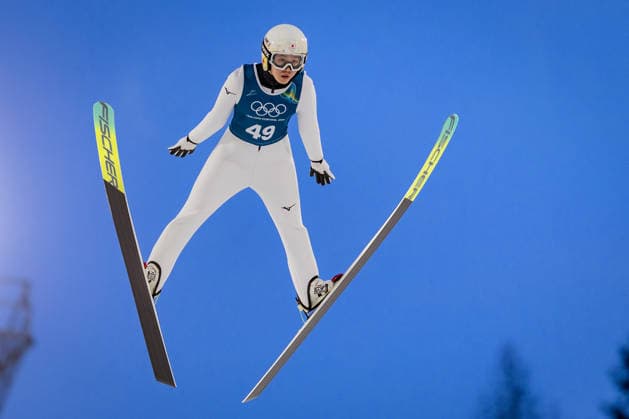 OLYMPICS - Winter Olympic Games, Olympische Spiele, Olympia, OS Milano Cortina 2026 PREDAZZO,ITALY,12.FEB.26 - OLYMPICS, NORDIC SKIING, Ski jumping, Skispringen, Ski, nordisch - Winter Olympic Games Milano Cortina 2026, large hill, women, training. Image shows Nozomi Maruyama (JPN).  GEPAxpictures xMatthiasxTrinkl
