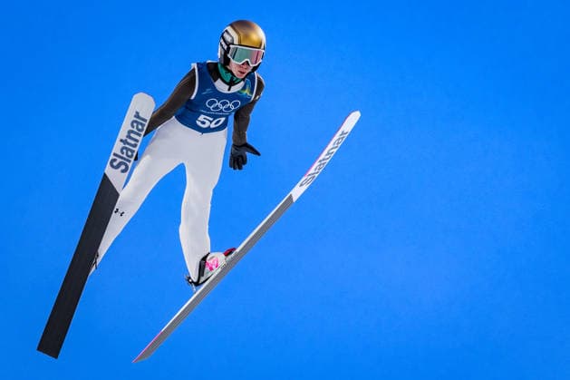 OLYMPICS - Winter Olympic Games, Olympische Spiele, Olympia, OS Milano Cortina 2026 PREDAZZO,ITALY,12.FEB.26 - OLYMPICS, NORDIC SKIING, Ski jumping, Skispringen, Ski, nordisch - Winter Olympic Games Milano Cortina 2026, large hill, women, training. Image shows Nika Prevc (SLO).  GEPAxpictures xMatthiasxTrinkl