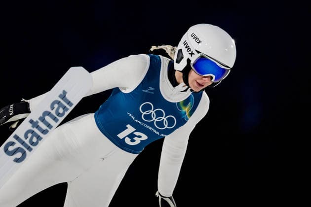 OLYMPICS - Winter Olympic Games, Olympische Spiele, Olympia, OS Milano Cortina 2026 PREDAZZO,ITALY,12.FEB.26 - OLYMPICS, NORDIC SKIING, Ski jumping, Skispringen, Ski, nordisch - Winter Olympic Games Milano Cortina 2026, large hill, women, training. Image shows Daniela Vasilica Toth (ROU).  GEPAxpictures xMatthiasxTrinkl