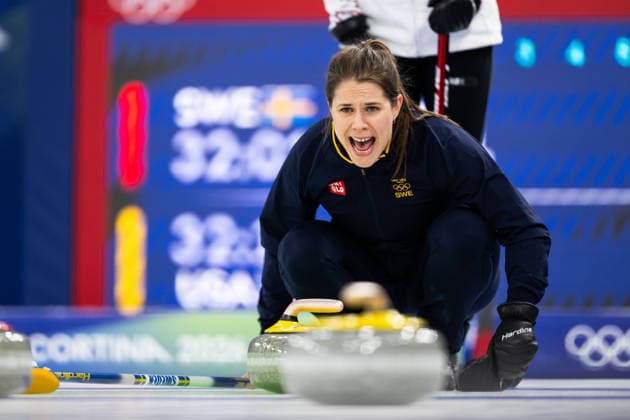 260212 Anna Hasselborg of Sweden compete in a women s round robin curling match between United States of America and Sweden during day 6 of the 2026 Winter Olympics on February 12, 2026 in Cortina. Photo: Joel Marklund BILDBYRAN kod JM JE0118 bbeng curling Olympic Games, Olympische Spiele, Olympia, OS olympics winter olympics os ol olympiska spel vinter-os olympiske leker milano cortina 2026 milan cortina 2026 milano cortina 2026 olympic games milano cortina 2026 winter olympic games milano cortina-os milano cortina-ol vinter-ol dam sverige *** 260212 Anna Hasselborg of Sweden compete in a women s round robin curling match between United States of America and Sweden during day 6 of the 2026 Winter Olympics on February 12, 2026 in Cortina Photo Joel Marklund BILDBYRAN kod JM JE0118 bbeng curling olympic games olympics winter olympics os ol olympiska spel vinter os olympiske leker milano cortina 2026 milan cortina 2026 milano cortina 2026 olympic games milano cortina 2026 winter olympic games milano cortina os milano cortina ol vinter ol dam sverige  Copyright: JOELxMARKLUND BB260212JM197