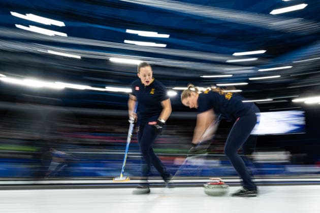 260212 Agnes Knochenhauer and Sara McManus of Sweden compete in a women s round robin curling match between United States of America and Sweden during day 6 of the 2026 Winter Olympics on February 12, 2026 in Cortina. Photo: Joel Marklund BILDBYRAN kod JM JE0118 bbeng curling Olympic Games, Olympische Spiele, Olympia, OS olympics winter olympics os ol olympiska spel vinter-os olympiske leker milano cortina 2026 milan cortina 2026 milano cortina 2026 olympic games milano cortina 2026 winter olympic games milano cortina-os milano cortina-ol vinter-ol dam sverige *** 260212 Agnes Knochenhauer and Sara McManus of Sweden compete in a women s round robin curling match between United States of America and Sweden during day 6 of the 2026 Winter Olympics on February 12, 2026 in Cortina Photo Joel Marklund BILDBYRAN kod JM JE0118 bbeng curling olympic games olympics winter olympics os ol olympiska spel vinter os olympiske leker milano cortina 2026 milan cortina 2026 milano cortina 2026 olympic games milano cortina 2026 winter olympic games milano cortina os milano cortina ol vinter ol dam sverige  Copyright: JOELxMARKLUND BB260212JM203