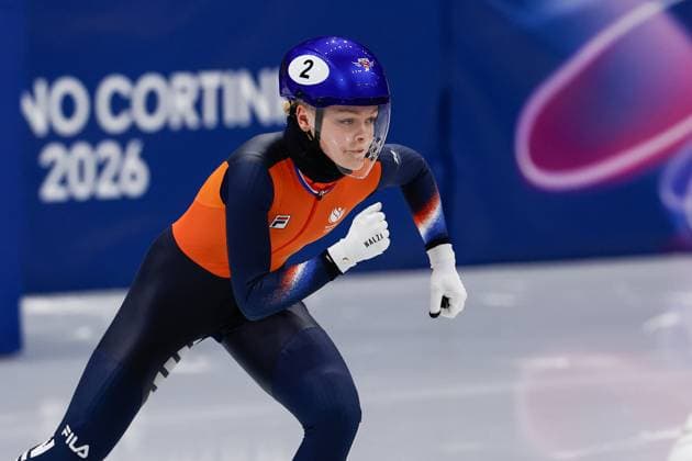 MILAN , 12-02-2026 , Milano Ice Skating Arena , Olympic Winter games, Winterspiele,Spiele, Summer games 2026 - Short Track 500m ladies - 1000m men , Picture shows Xandra Velzeboer Olympic Winter Games 2026 - Short Track 500m ladies - 1000m men  x201530525x Copyright: