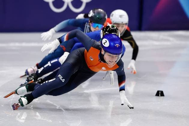 MILAN , 12-02-2026 , Milano Ice Skating Arena , Olympic Winter games, Winterspiele,Spiele, Summer games 2026 - Short Track 500m ladies - 1000m men , Picture shows Xandra Velzeboer Olympic Winter Games 2026 - Short Track 500m ladies - 1000m men  x201530532x Copyright: