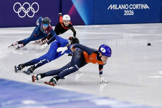 MILAN , 12-02-2026 , Milano Ice Skating Arena , Olympic Winter games, Winterspiele,Spiele, Summer games 2026 - Short Track 500m ladies - 1000m men , Picture shows Olympic Winter Games 2026 - Short Track 500m ladies - 1000m men  x201530562x Copyright: