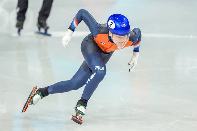 2026-02-12 - Milano Cortina 2026 Winter Olympics MILAN, ITALY - FEBRUARY 12: Xandra Velzeboer of Netherlands performing on the Short Track Speed skating, Eisschnelllauf Women s 500m Quaterfinals during the Milano Cortina 2026 Winter Olympics at the Milano Ice Skating Arena on February 12, 2026 in Milan, Italy Milan Milano Ice Skating Arena Italy Content not available for redistribution in The Netherlands directly or indirectly through any third parties. Copyright: xAndrexWeeningx