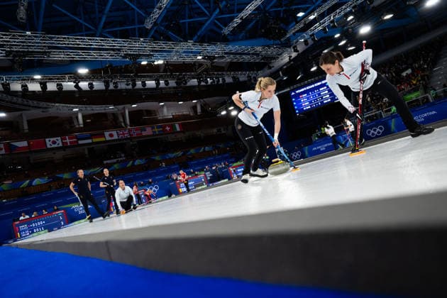 260212 Taylor Anderson-Heide and Tabitha Peterson of United States of America compete in a women s round robin curling match between United States of America and Sweden during day 6 of the 2026 Winter Olympics on February 12, 2026 in Cortina. Photo: Joel Marklund BILDBYRAN kod JM JE0118 bbeng curling Olympic Games, Olympische Spiele, Olympia, OS olympics winter olympics os ol olympiska spel vinter-os olympiske leker milano cortina 2026 milan cortina 2026 milano cortina 2026 olympic games milano cortina 2026 winter olympic games milano cortina-os milano cortina-ol vinter-ol dam sverige *** 260212 Taylor Anderson Heide and Tabitha Peterson of United States of America compete in a women s round robin curling match between United States of America and Sweden during day 6 of the 2026 Winter Olympics on February 12, 2026 in Cortina Photo Joel Marklund BILDBYRAN kod JM JE0118 bbeng curling olympic games olympics winter olympics os ol olympiska spel vinter os olympiske leker milano cortina 2026 milan cortina 2026 milano cortina 2026 olympic games milano cortina 2026 winter olympic games milano cortina os milano cortina ol vinter ol dam sverige  Copyright: JOELxMARKLUND BB260212JM226