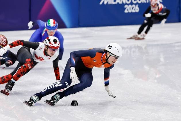 MILAN , 12-02-2026 , Milano Ice Skating Arena , Olympic Winter games, Winterspiele,Spiele, Summer games 2026 - Short Track 500m ladies - 1000m men , Picture shows Selma Poutsma Olympic Winter Games 2026 - Short Track 500m ladies - 1000m men  x201530966x Copyright: