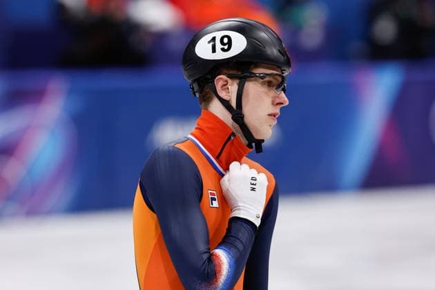 MILAN , 12-02-2026 , Milano Ice Skating Arena , Olympic Winter games, Winterspiele,Spiele, Summer games 2026 - Short Track 500m ladies - 1000m men , Picture shows Teun Boer Olympic Winter Games 2026 - Short Track 500m ladies - 1000m men  x201530978x Copyright: