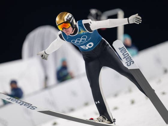 OLYMPICS - Winter Olympic Games, Olympische Spiele, Olympia, OS Milano Cortina 2026 PREDAZZO,ITALY,12.FEB.26 - OLYMPICS, NORDIC SKIING, Ski jumping, Skispringen, Ski, nordisch - Winter Olympic Games Milano Cortina 2026, large hill, men, training. Image shows Domen Prevc (SLO).  GEPAxpictures xOliverxLerch