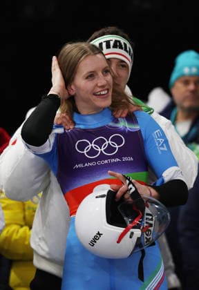 Olympic Games, Olympische Spiele, Olympia, OS Milan Cortina 2026 Luge Team Relay, Verena HOFER (ITA), Cortina d Ampezzo, Italy, February 12, 2026. Photo Felice Calabro  Copyright: xFelicexCalabro x xipa-agency.netx xFELICExCALABRO x IPA_Agency_IPA71391640