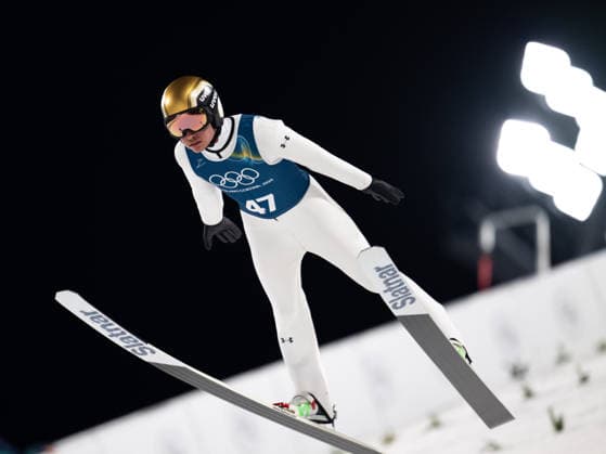 OLYMPICS - Winter Olympic Games, Olympische Spiele, Olympia, OS Milano Cortina 2026 PREDAZZO,ITALY,12.FEB.26 - OLYMPICS, NORDIC SKIING, Ski jumping, Skispringen, Ski, nordisch - Winter Olympic Games Milano Cortina 2026, large hill, men, training. Image shows Anze Lanisek (SLO).  GEPAxpictures xOliverxLerch