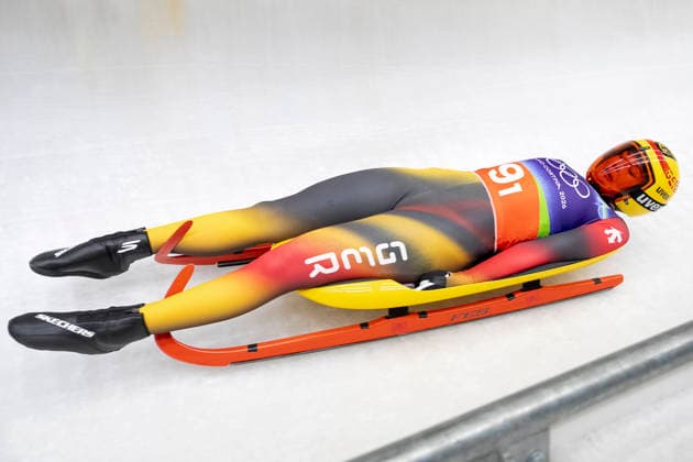 Luge - Milano Cortina 2026 Winter Olympics: Day 6 Germany s Julia Taubitz during the Luge Team Relay at the Cortina Sliding Centre, on day six of the Milano Cortina 2026 Winter Olympics, Italy. Picture date: Thursday February 12, 2026. Cortina Italy  Copyright: xAndrzejxIwanczukx originalFilename:iwanczuk-lugemila260212_npVXq.jpg