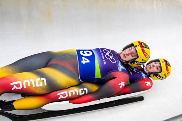 Luge - Milano Cortina 2026 Winter Olympics: Day 6 Germany s Dajana Eitberger and Magdalena Matschina during the Luge Team Relay at the Cortina Sliding Centre, on day six of the Milano Cortina 2026 Winter Olympics, Italy. Picture date: Thursday February 12, 2026. Cortina Italy  Copyright: xAndrzejxIwanczukx originalFilename:iwanczuk-lugemila260212_npe8i.jpg