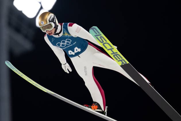 OLYMPICS - Winter Olympic Games, Olympische Spiele, Olympia, OS Milano Cortina 2026 PREDAZZO,ITALY,12.FEB.26 - OLYMPICS, NORDIC SKIING, Ski jumping, Skispringen, Ski, nordisch - Winter Olympic Games Milano Cortina 2026, large hill, men, training. Image shows Jan Hoerl (AUT).  GEPAxpictures xOliverxLerch