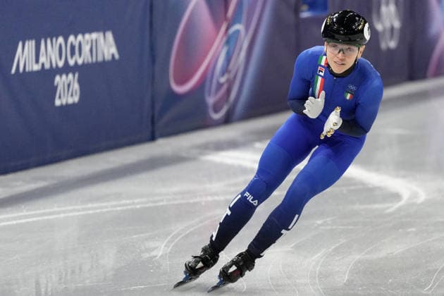 Arianna Fontana during the Short Track Speed skating, Eisschnelllauf Women s 500m at the Milano Cortina 2026 Winter Olympics, in Milan (Italy) February 12, 2026 (Photo Claudio Furlan LaPresse)  Copyright: xClaudioxFurlan LaPressex