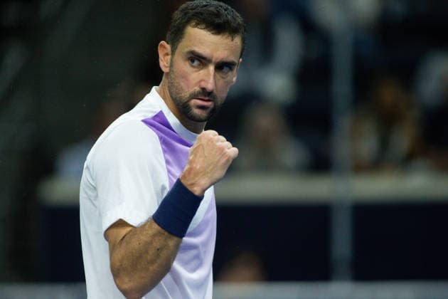 February 12, 2026, Frisco, Texas, USA: MARIN CILIC (CRO) reacts during a menÃ¢â‚¬â ¢s singles match at 2026 Nexo Dallas Open at The Ford Center at The Star in Frisco, Texas. Marin Cilic defeated Ethan Quinn, 7:6, 6:3. Frisco USA - ZUMAh193 20260212_zsp_h193_027 Copyright: xDanielxMcGregor-Huyerx