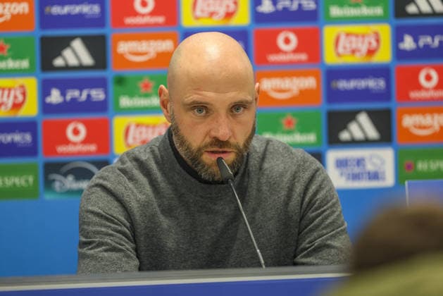 GER, Wolfsburg, VfL Wolfsburg vs Juventus Turin, WomenÂ s Champions League, Fussball, UEFA, Spielzeit 2025 2026, AOK Arena, Playoffs, Hinspiel im Bild: Stephan Lerch (Trainer VfL Wolfsburg Frauen) bei der Pressekonferenz (PK) DFB DFL REGULATIONS PROHIBIT ANY USE OF PHOTOGRAPHS AS IMAGE SEQUENCES AND OR QUASI-VIDEO, 12.02.2026 Copyright: HMBxMedia HendrikxHamelau