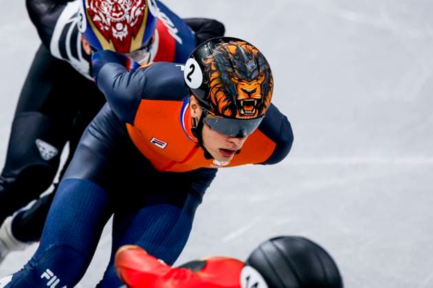 Jens van t Wout of the Netherlands Men s 1000m Semifinals, Milano Cortina 2026 Winter Olympics: Day 6, Short Track Speed skating, Eisschnelllauf - Milano Cortina 2026 Winter Olympics: Day 6, Milano Speed Skating Stadium, February 12, 2026, Milan, Italy.