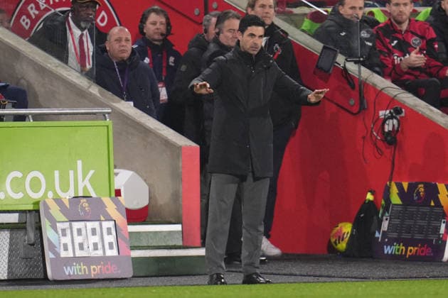 Premier League Brentford v Arsenal Mikel Arteta manager of Arsenal during the Premier League match Brentford vs Arsenal at GTECH Community Stadium, London, United Kingdom on 12 February 2026 (Photo by Harvey Murphy News Images) Copyright: xHarveyxMurphy NewsxImagesx