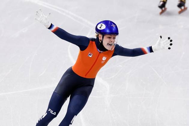 MILAN , 12-02-2026 , Milano Ice Skating Arena , Olympic Winter games, Winterspiele,Spiele, Summer games 2026 - Short Track 500m ladies - 1000m men , Picture shows Xandra Velzeboer Olympic Winter Games 2026 - Short Track 500m ladies - 1000m men  x201532621x Copyright: