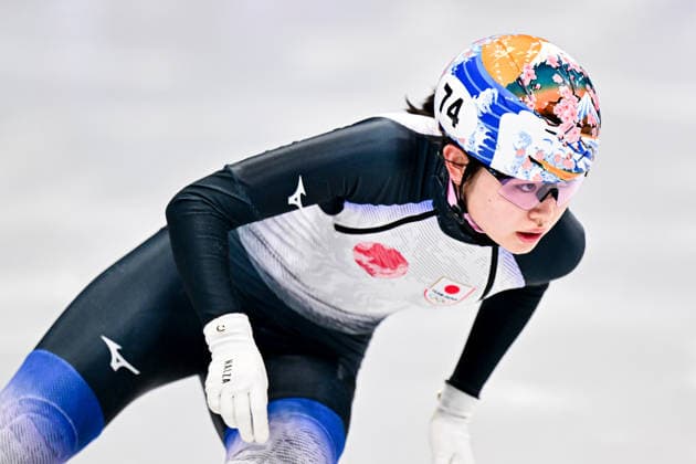 Rika KANAI (JPN), during Womens 500m - Quarterfinals, Short Track Speed skating, Eisschnelllauf at the Olympic Winter games, Winterspiele,Spiele, Summer games Milano Cortina 2026, at Milano Ice Skating Arena, on February 12, 2026 in Milan, Italy. Noxthirdxpartyxsales  aflo_319540037