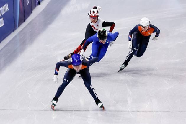 MILAN , 12-02-2026 , Milano Ice Skating Arena , Olympic Winter games, Winterspiele,Spiele, Summer games 2026 - Short Track 500m ladies - 1000m men , Picture shows Xandra Velzeboer Olympic Winter Games 2026 - Short Track 500m ladies - 1000m men  x201532684x Copyright: