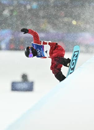 (260212) -- LIVIGNO, Feb. 12, 2026 -- Cai Xuetong of China competes during the women s snowboard halfpipe final at the Milan-Cortina 2026 Olympic Winter games, Winterspiele,Spiele, Summer games in Livigno, Italy, Feb. 12, 2026. ) (MICO2026)ITALY-LIVIGNO-OLYMPIC WINTER GAMES-WOMEN S SNOWBOARD HALFPIPE-FINAL ZhangxHongxiang 