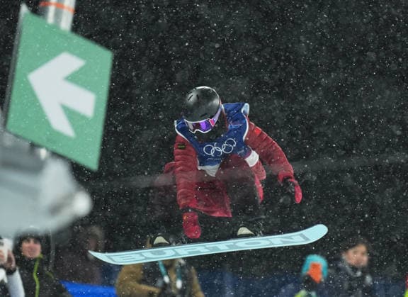 (260212) -- LIVIGNO, Feb. 12, 2026 -- Cai Xuetong of China competes during the women s snowboard halfpipe final at the Milan-Cortina 2026 Olympic Winter games, Winterspiele,Spiele, Summer games in Livigno, Italy, Feb. 12, 2026. ) (MICO2026)ITALY-LIVIGNO-OLYMPIC WINTER GAMES-WOMEN S SNOWBOARD HALFPIPE-FINAL XiaxYifang 