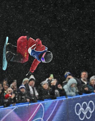 (260212) -- LIVIGNO, Feb. 12, 2026 -- Cai Xuetong of China reacts during the women s snowboard halfpipe final at the Milan-Cortina 2026 Olympic Winter games, Winterspiele,Spiele, Summer games in Livigno, Italy, Feb. 12, 2026. ) (MICO2026)ITALY-LIVIGNO-OLYMPIC WINTER GAMES-WOMEN S SNOWBOARD HALFPIPE-FINAL ZhangxHongxiang 