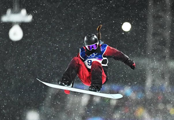 (260212) -- LIVIGNO, Feb. 12, 2026 -- Wu Shaotong of China competes during the women s snowboard halfpipe final at the Milan-Cortina 2026 Olympic Winter games, Winterspiele,Spiele, Summer games in Livigno, Italy, Feb. 12, 2026. ) (MICO2026)ITALY-LIVIGNO-OLYMPIC WINTER GAMES-WOMEN S SNOWBOARD HALFPIPE-FINAL ZhangxHongxiang 
