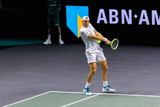 2026-02-12 ABN AMRO Open ROTTERDAM, NETHERLANDS - FEBRUARY 12: Jan-Lennard Struff of Germany during the ABN AMRO Open at Ahoy on February 12, 2026 in Rotterdam, Netherlands. Rotterdam Ahoy Netherlands Content not available for redistribution in The Netherlands directly or indirectly through any third parties. Copyright: xMarcelxvanxPlateringenx